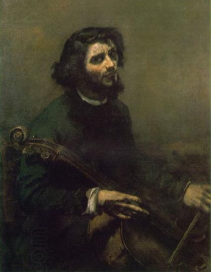 Gustave Courbet The Cellist China oil painting art
